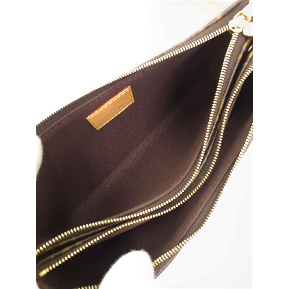Louis Vuitton Leather Liv Brown Bag Monogram Pochette - Picture 3 of 8